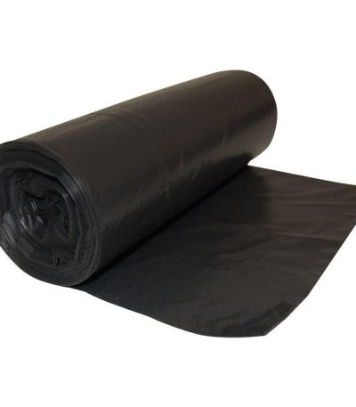 240L Black Bin Liner Medium Duty on Rolls 100pcs