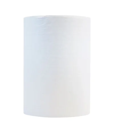 White paper towel roll