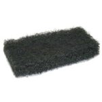 Glomesh Glitterpad Black 250x115mm for heavy-duty scrubbing and stripping