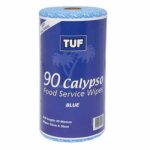 Tuf Calypso Food Service Wipes Roll, antibacterial treated with 90 sheets.