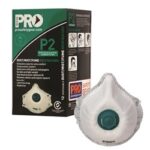 ProChoice P2 Respirators with valve and active carbon in a box of 12