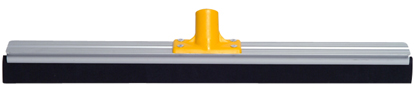 Floor Squeegee Aluminium 600mm Yellow with double neoprene blade