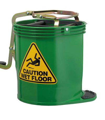 Oates Mop Bucket Wringer Green 15L with efficient wringer for easy floor cleaning