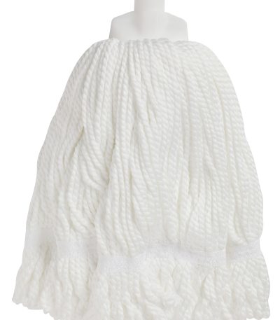 ROUND MOP HEAD WHITE MICROFIBRE EDCO