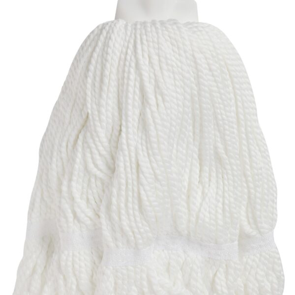 ROUND MOP HEAD WHITE MICROFIBRE EDCO