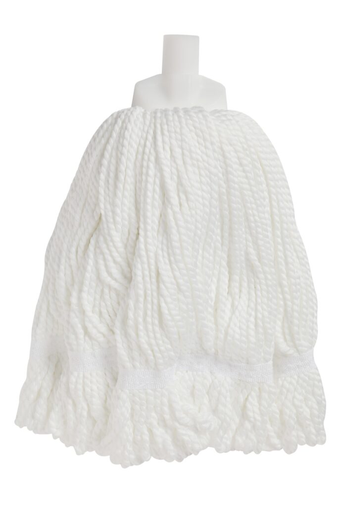 ROUND MOP HEAD WHITE MICROFIBRE EDCO