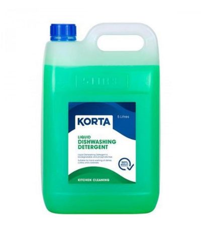 Korta Dish Washing Detergent 5L for grease removal and sparkling clean dishes