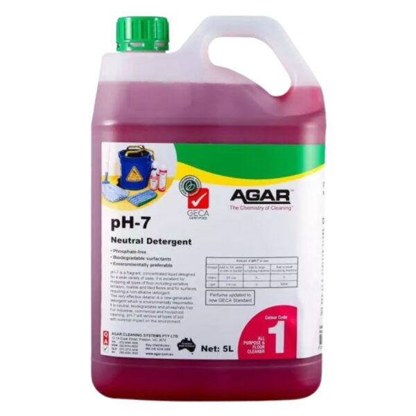 AGAR PH7 Neutral Detergent 5Lt - Floor Cleaning Chemicals