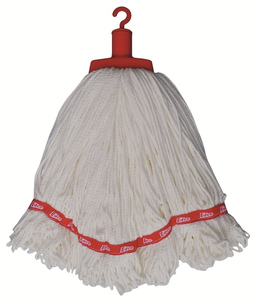 ROUND MOP HEAD RED MICROFIBRE EDCO