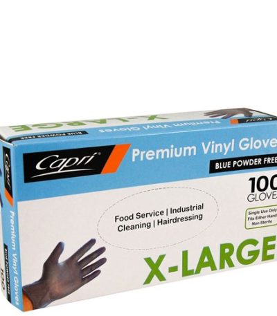 Blue Vinyl Gloves Powder-Free X-Large (Box of 100)