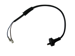 IEC black short cable with grommet for Pacvac