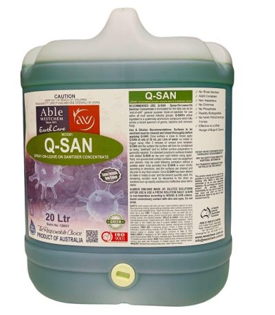 Q-SAN Leave-on Sanitiser 20L FoodSafe Spray for Germ Protection