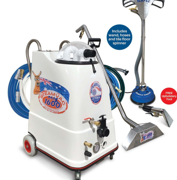 Carpet Steam Cleaner Steamvac HP Auto with Stainless Steel Tools and Hoses