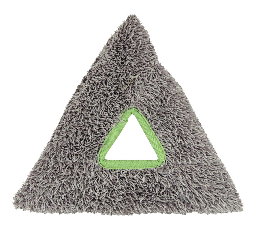 Unger Stingray Deep Cleaning Tripad, Microfiber Triangular Pad for Deep Cleaning