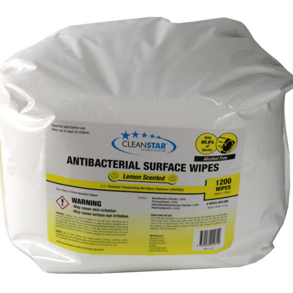 Antibacterial Surface Wipes Lemon Scented Roll