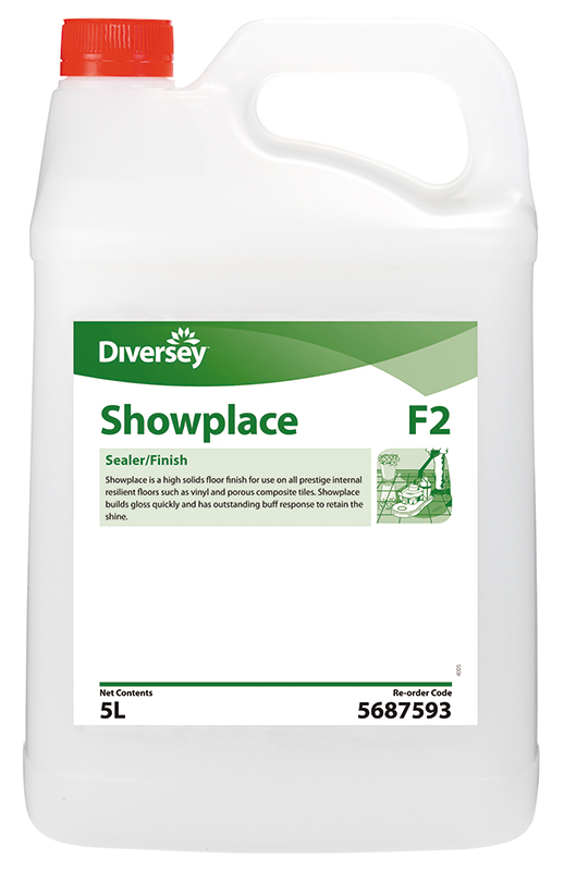 Showplace Sealer 5L high-gloss floor finish for vinyl, rubber, and composite tiles