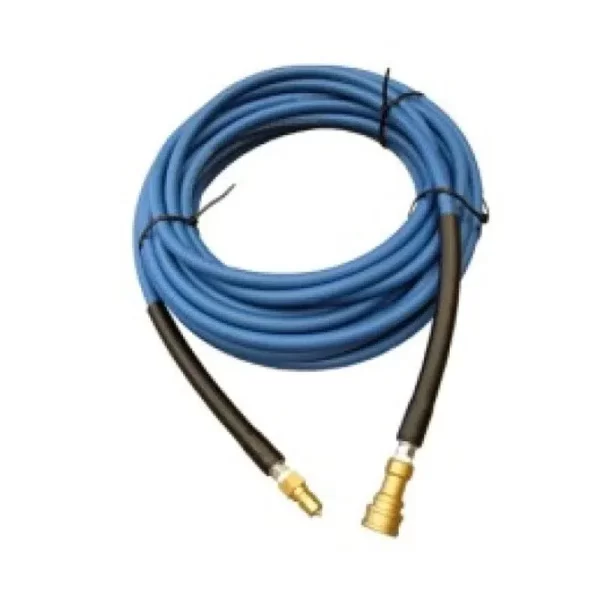 Solution Hose with Brass Connectors 7.5M, Industrial Grade, 3000 PSI, Blue