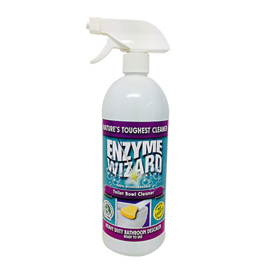 Enzyme Bathroom/Toilet Cleaner 1L Spray RTU with organic formula for removing lime and scale deposits