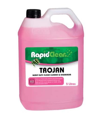 RapidClean Trojan 5L Heavy Duty Cleaner for grease, fat, and dirt removal from food plants and kitchens