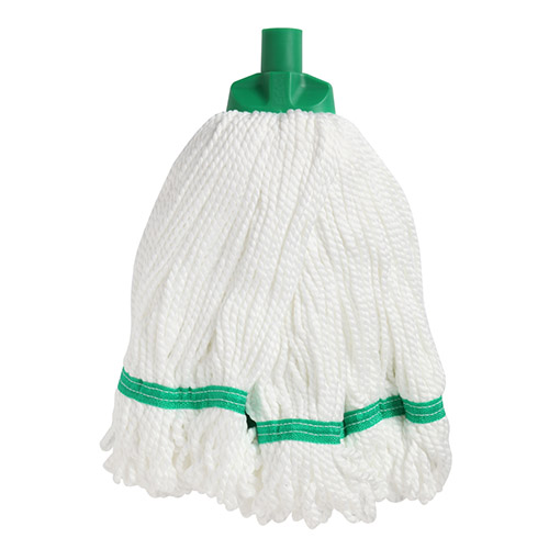 ROUND MOP HEAD GREEN MICROFIBRE EDCO