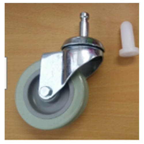 Replacement Swivel Front Wheels for Janitor Cart 75mm Diameter