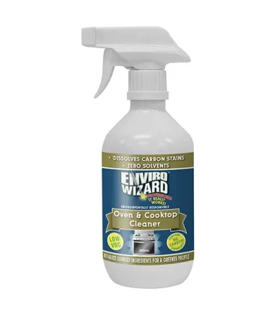 Empty 500ml Enzyme Wizard Oven & Cooktop Cleaner bottle with trigger.