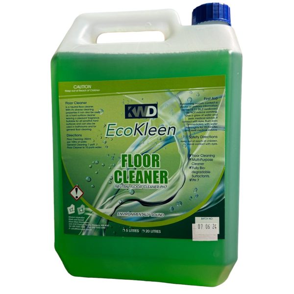 EcoKleen Floor Cleaner 5L for neutral cleaning of floors and hard surfaces, leaving a pleasant fragrance