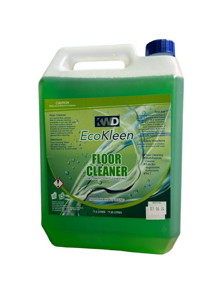 EcoKleen Floor Cleaner 5L for neutral cleaning of floors and hard surfaces, leaving a pleasant fragrance