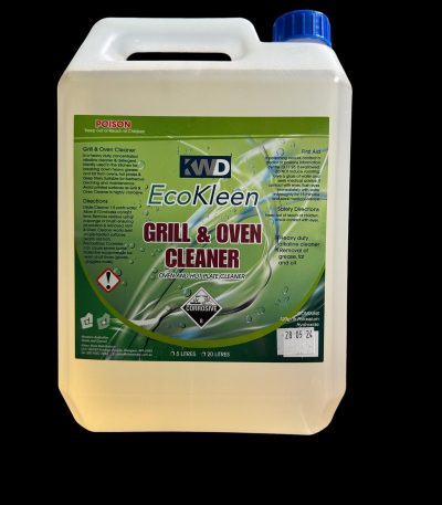 EcoKleen Grill and Oven Cleaner 5L for heavy-duty grease removal from ovens, hot plates, and deep fryers