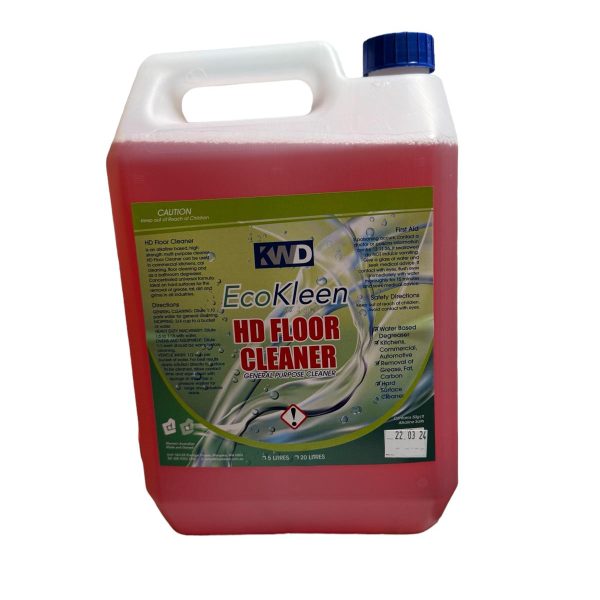 EcoKleen HD Floor Cleaner 5L for multi-purpose grease and grime removal on hard surfaces