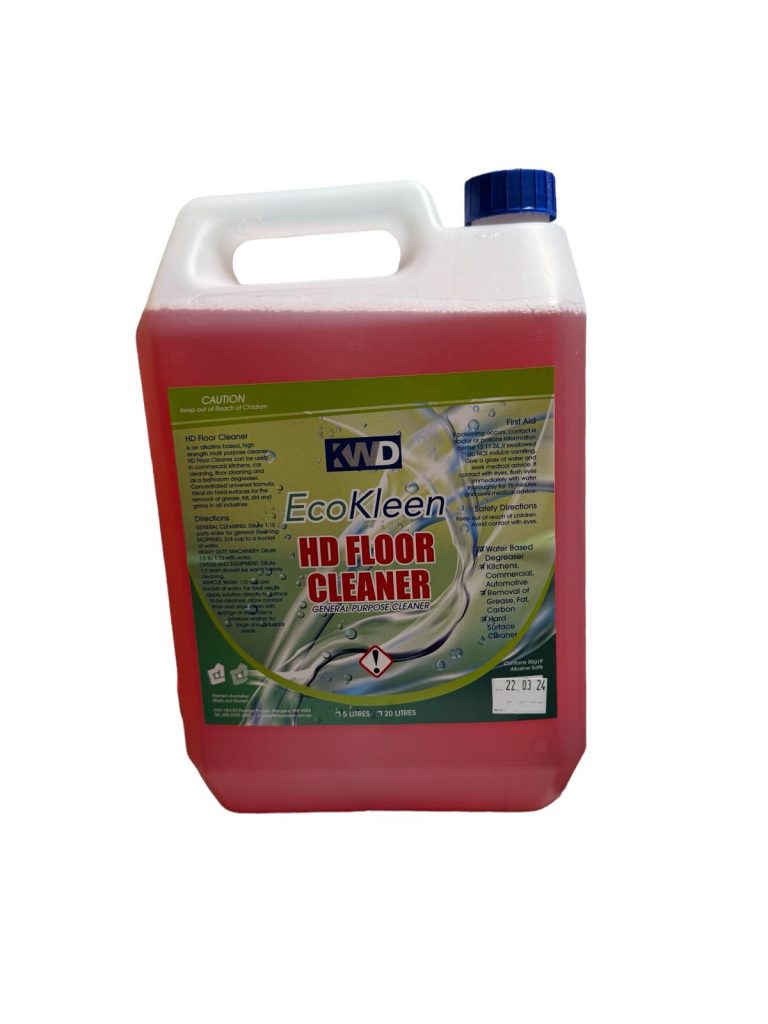 EcoKleen HD Floor Cleaner 5L for multi-purpose grease and grime removal on hard surfaces