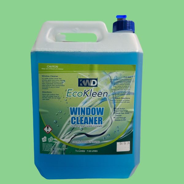 EcoKleen Window Cleaner 5L for streak-free glass, window, and mirror cleaning