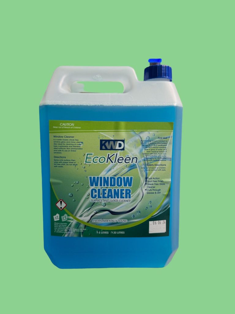 EcoKleen Window Cleaner 5L for streak-free glass, window, and mirror cleaning