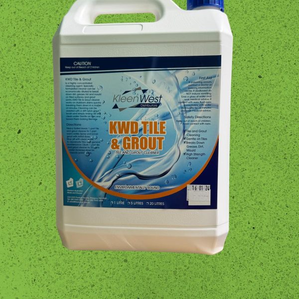 KWD Tile & Grout 5L cleaner for effective mould and grime removal from tiles and grout