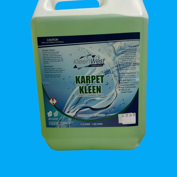 Karpet Kleen 5L Carpet Cleaner for household and vehicle carpet cleaning with fresh fragrance