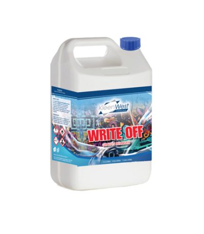 Write Off 5L Graffiti Remover bottle with citrus solvent formula for eco-friendly cleaning