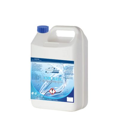 5L Kool Kleen vanilla-scented sanitiser for food storage areas and refrigerated transport vehicles.