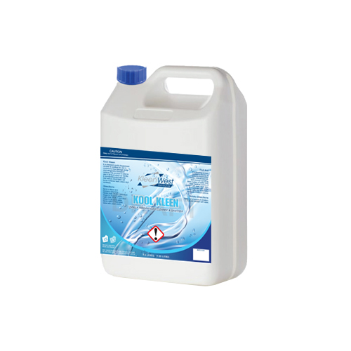 5L Kool Kleen vanilla-scented sanitiser for food storage areas and refrigerated transport vehicles.