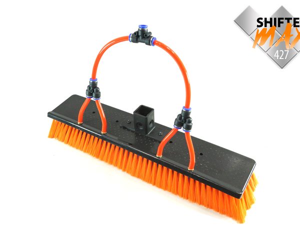 18' Brush Shifter Max 427 with rinse bar, designed for window and solar panel cleaning