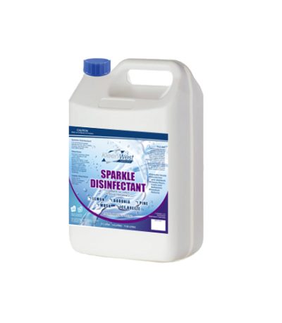 5L bottle of Sparkle Disinfectant with boronia fragrance for cleaning and sanitizing various areas