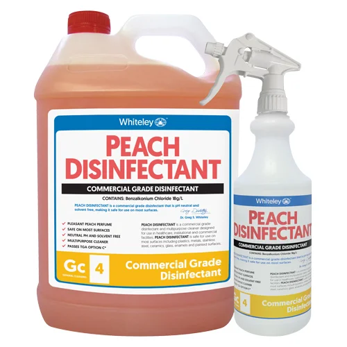 Peach Disinfectant 5L for Safe and Effective Surface Cleaning