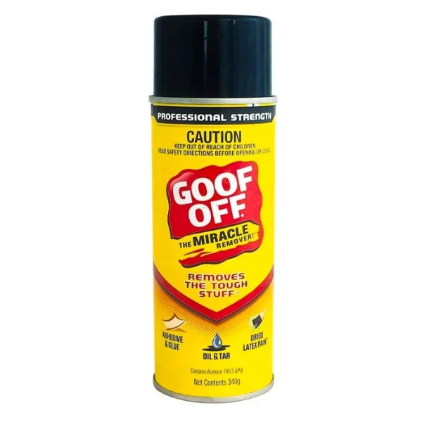 Goof Off 340ml Aerosol Adhesive Remover for quick stain removal