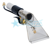 4-inch clear head upholstery tool with polycarbonate head and brass valve