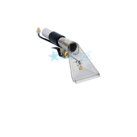 4-inch clear head upholstery tool with polycarbonate head and brass valve