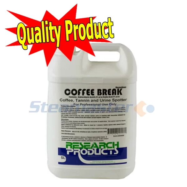 Coffee Break 5L stain remover bottle for carpet cleaning