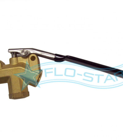 Brass angle valve for carpet cleaning floor wand