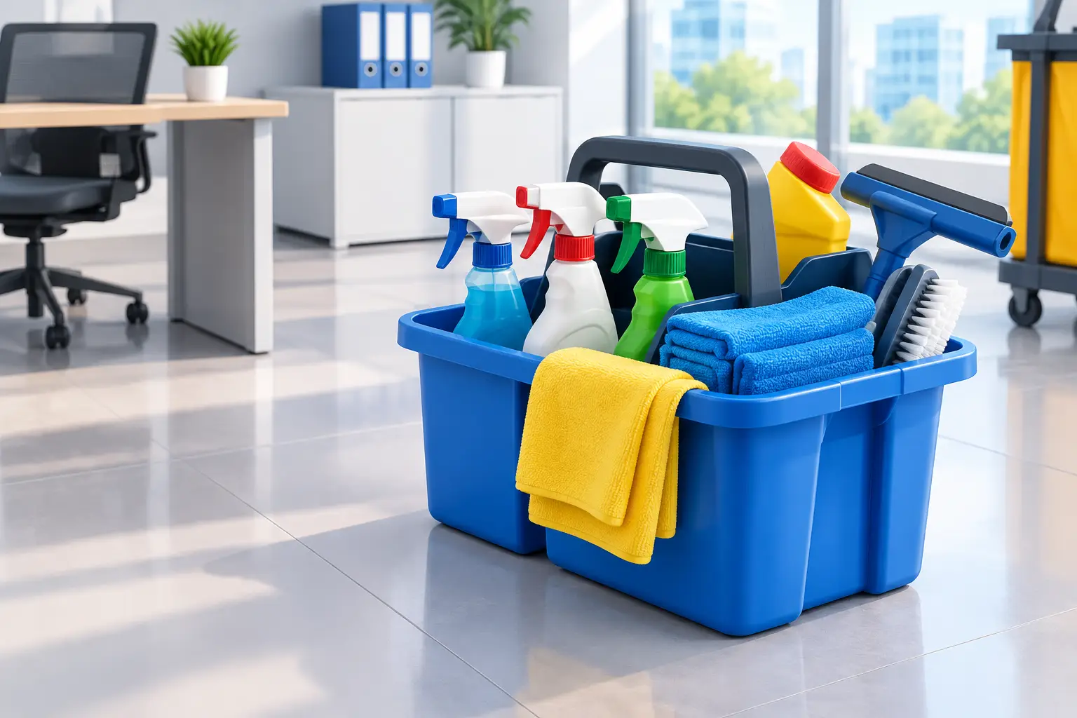 Commercial Cleaning Caddies That Save Time