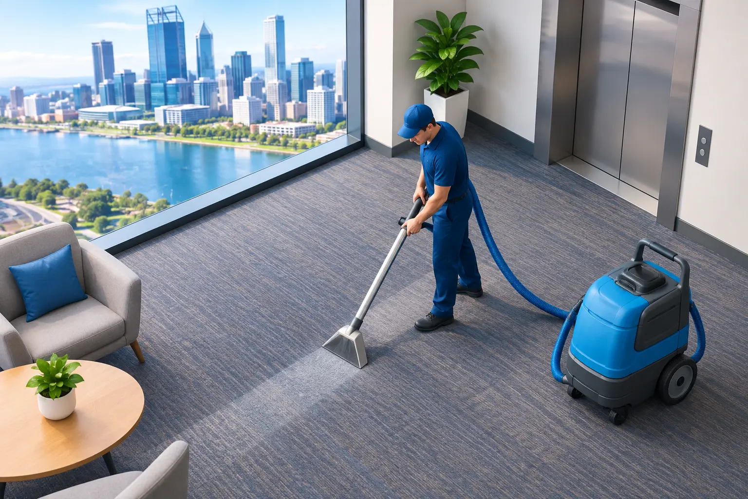 Strata Carpet Cleaning Example for Perth Buildings